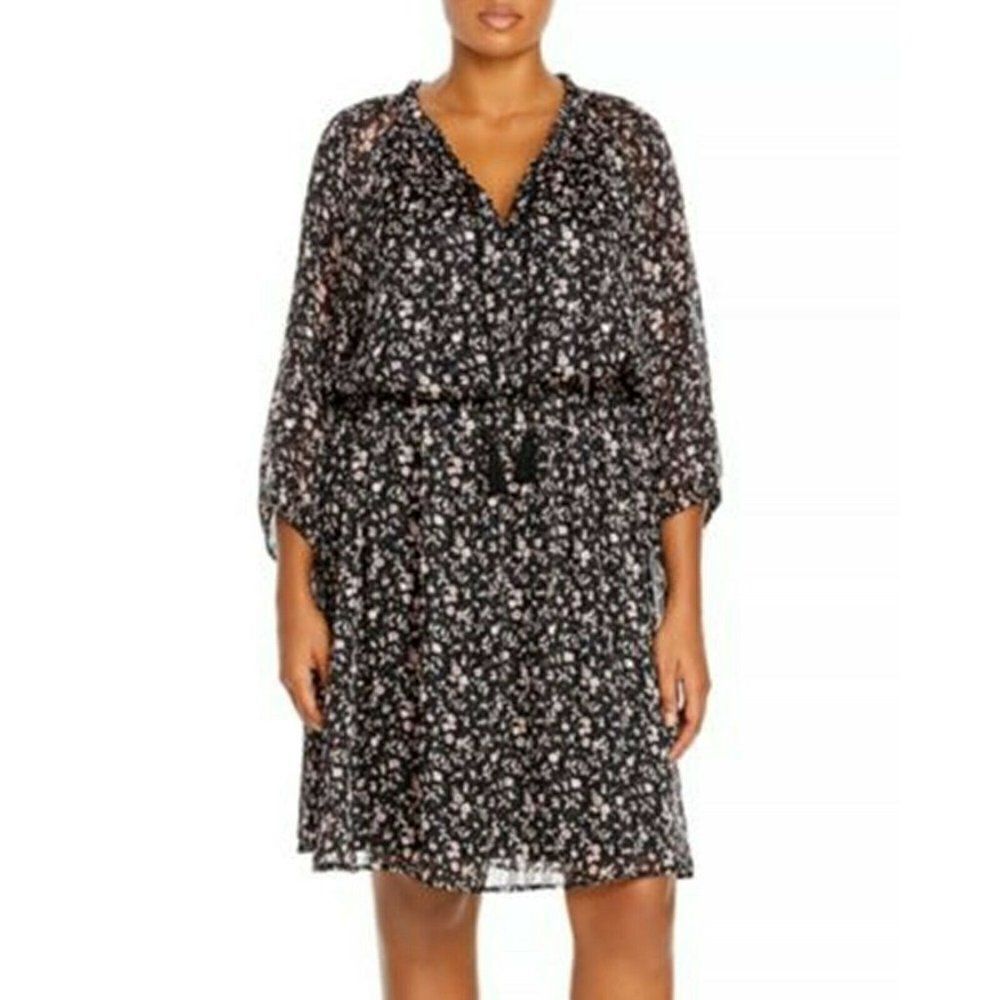 AQUA Floral Dress Women's. Fully lined. Size 1X. New With Tags.